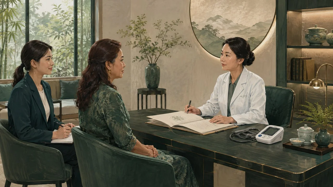 Illustrative consultation setting; no hospital partnership is implied.